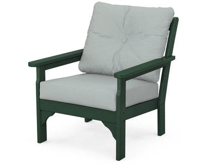 POLYWOOD® Vineyard Deep Seating Chair in Green / Spa