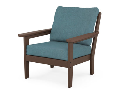 Country Living Cottage Deep Seating Chair in Mahogany / Ocean Teal