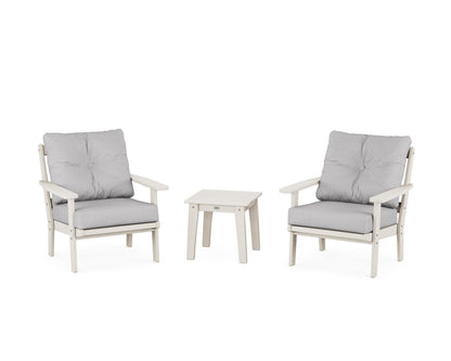 POLYWOOD® Prairie 3-Piece Deep Seating Set in Sand / Granite