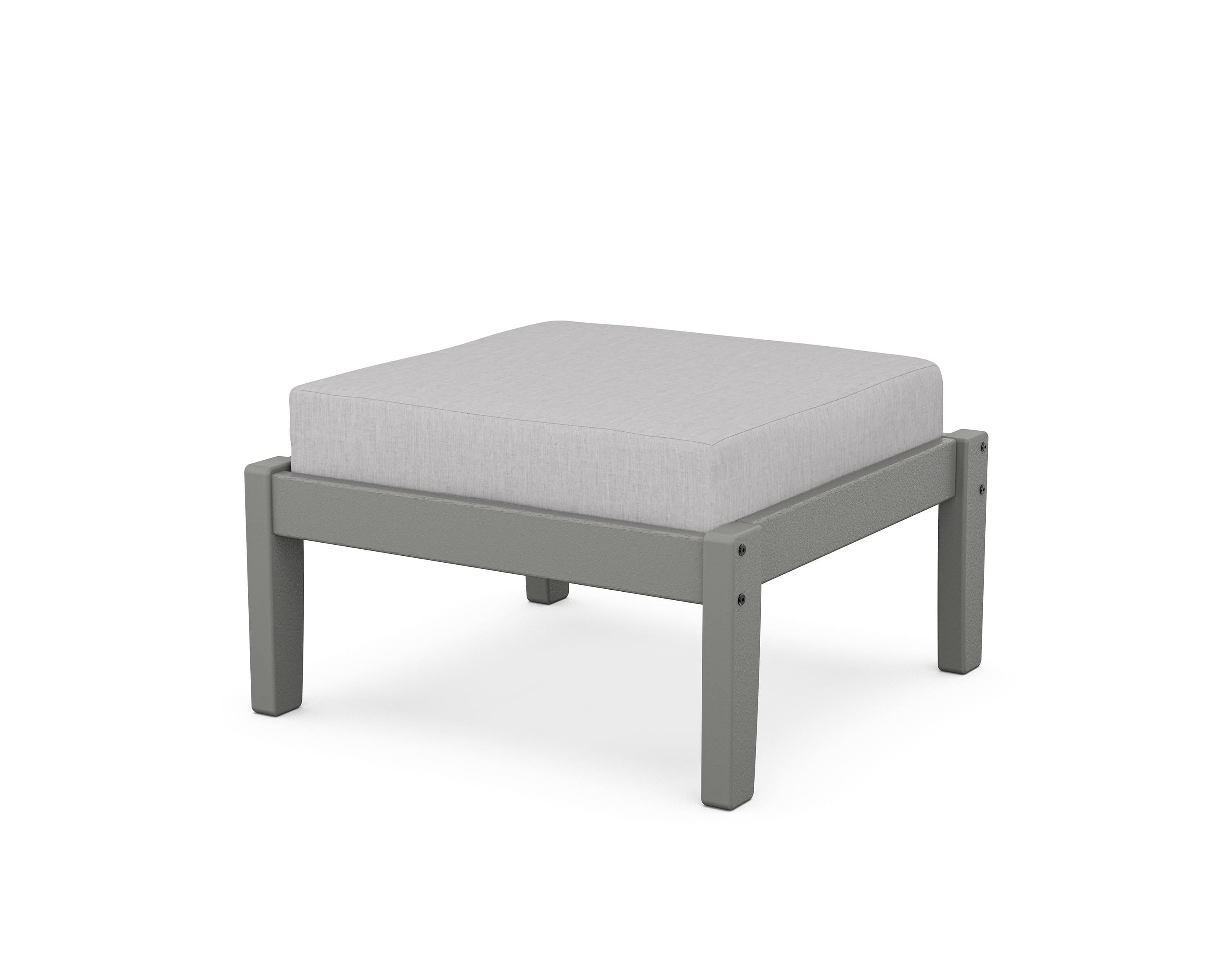 Unbranded Deep Seating Ottoman in Slate Grey / Granite