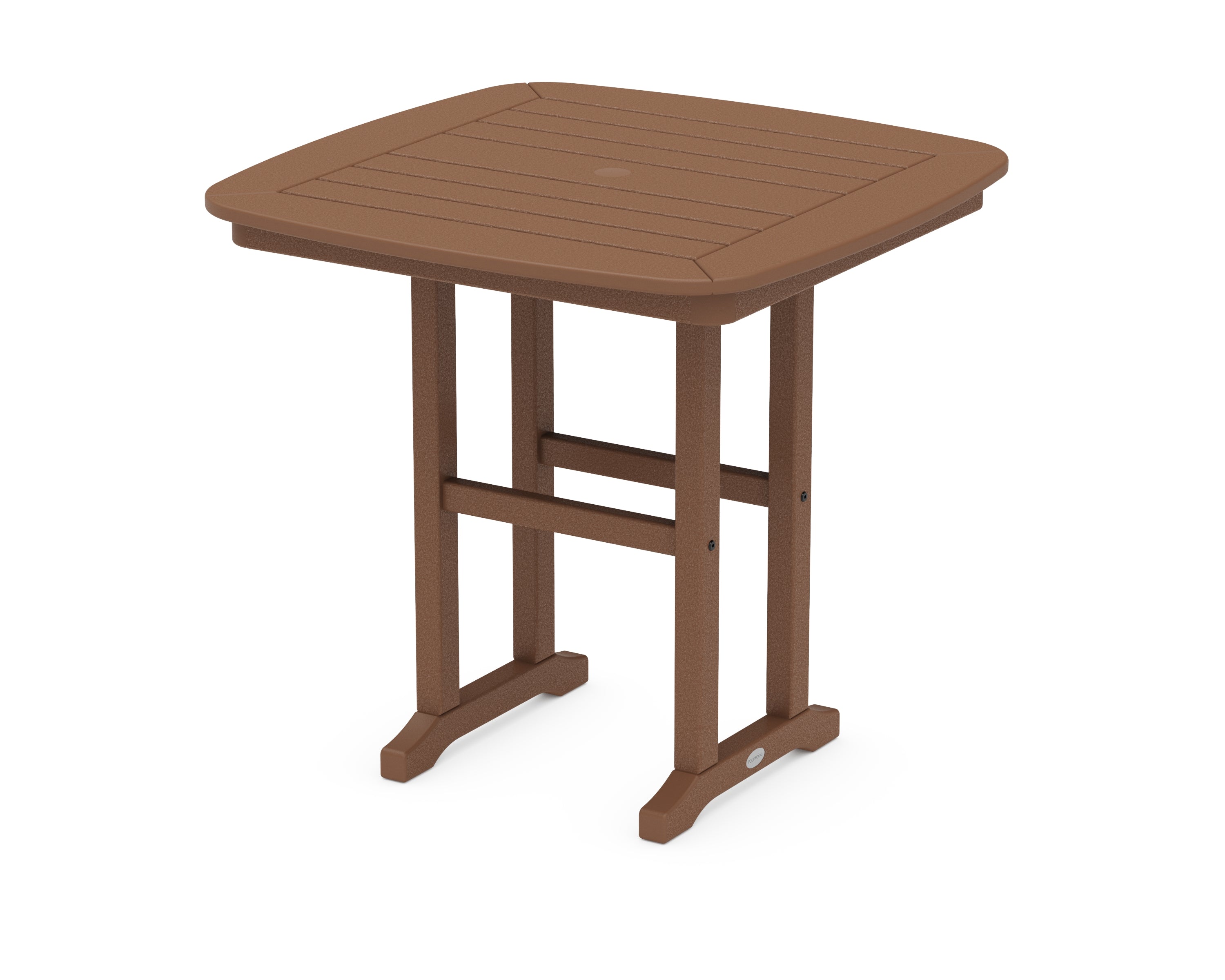 POLYWOOD® Nautical 31" Dining Table in Teak