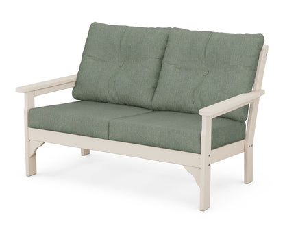 POLYWOOD® Vineyard Deep Seating Loveseat in Sand / Cast Sage