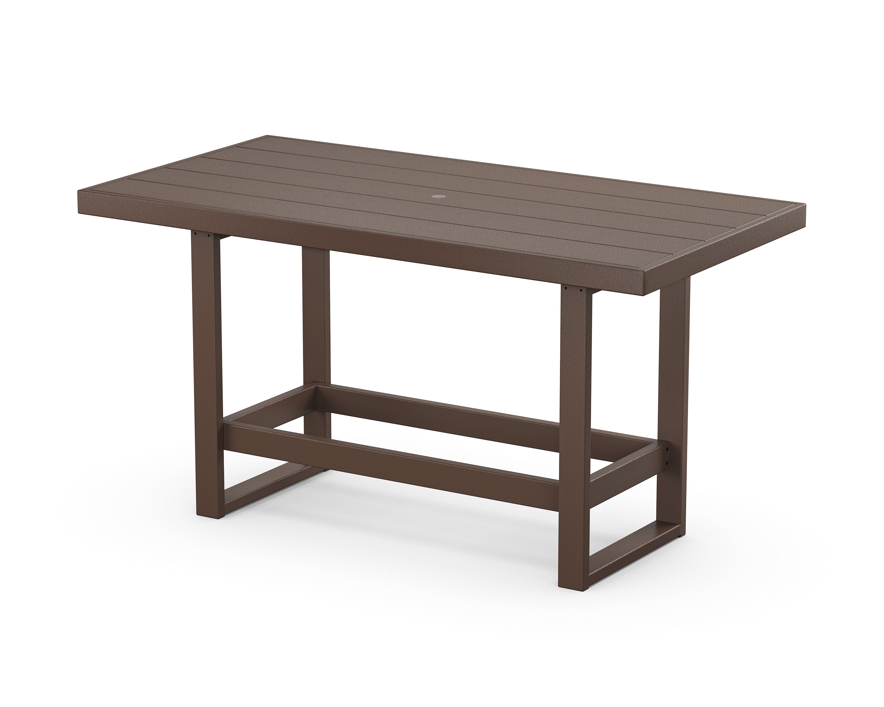 POLYWOOD® EDGE 40" x 78" Bar Table in Mahogany