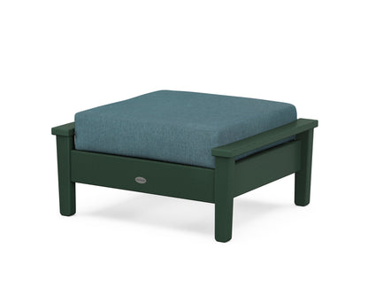 POLYWOOD® Prescott Deep Seating Ottoman in Green / Ocean Teal