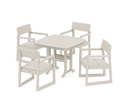 POLYWOOD® EDGE 5-Piece Dining Set in Sand