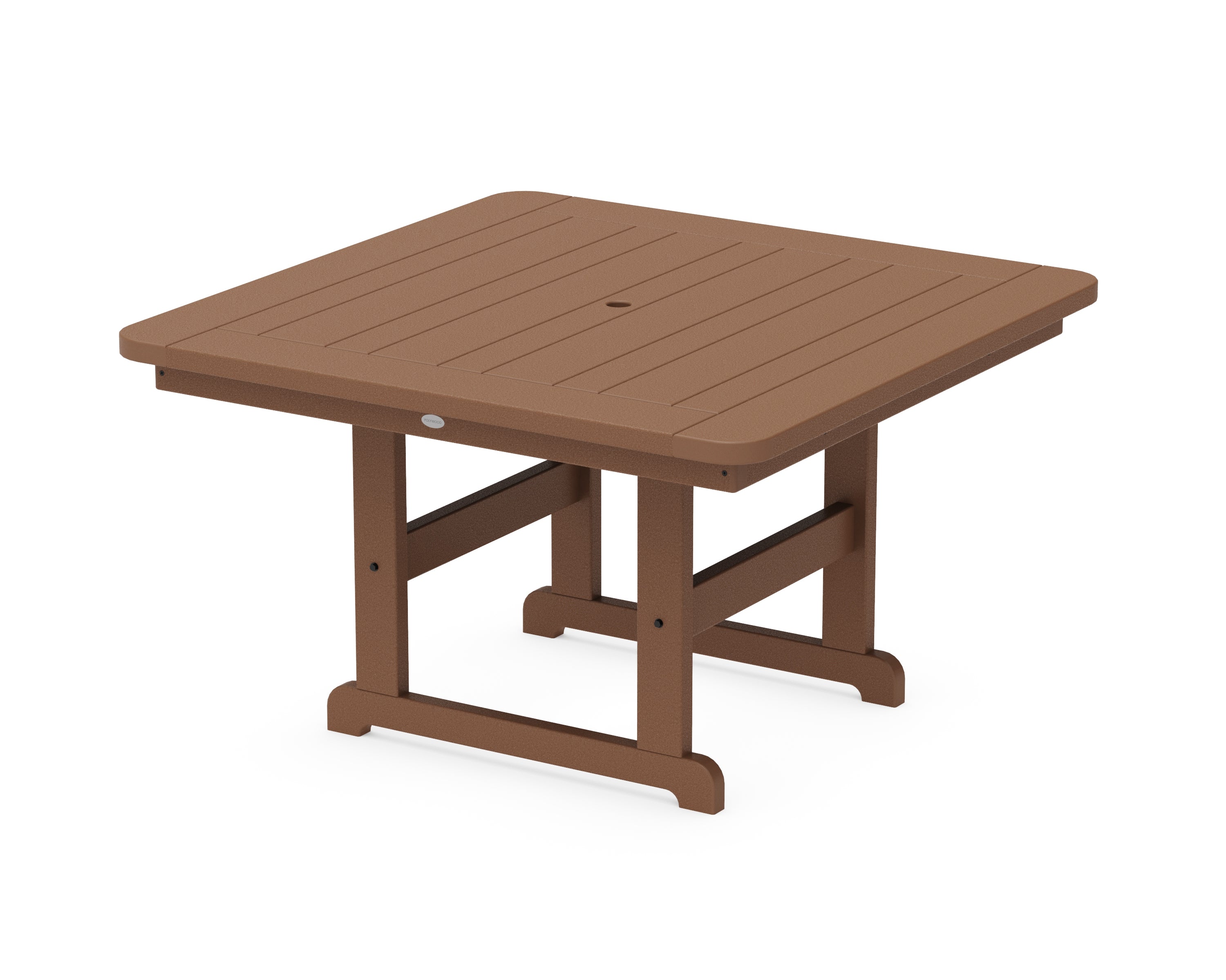 POLYWOOD® Park 48" Square Table in Teak