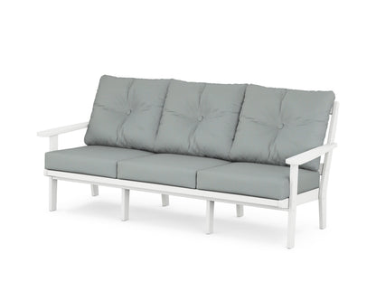 POLYWOOD® Mission Deep Seating Sofa in White / Spa