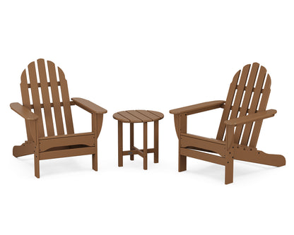 POLYWOOD® Classic Adirondack 3-Piece Set in Teak