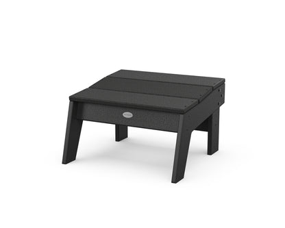 POLYWOOD® Modern Studio Ottoman in Black