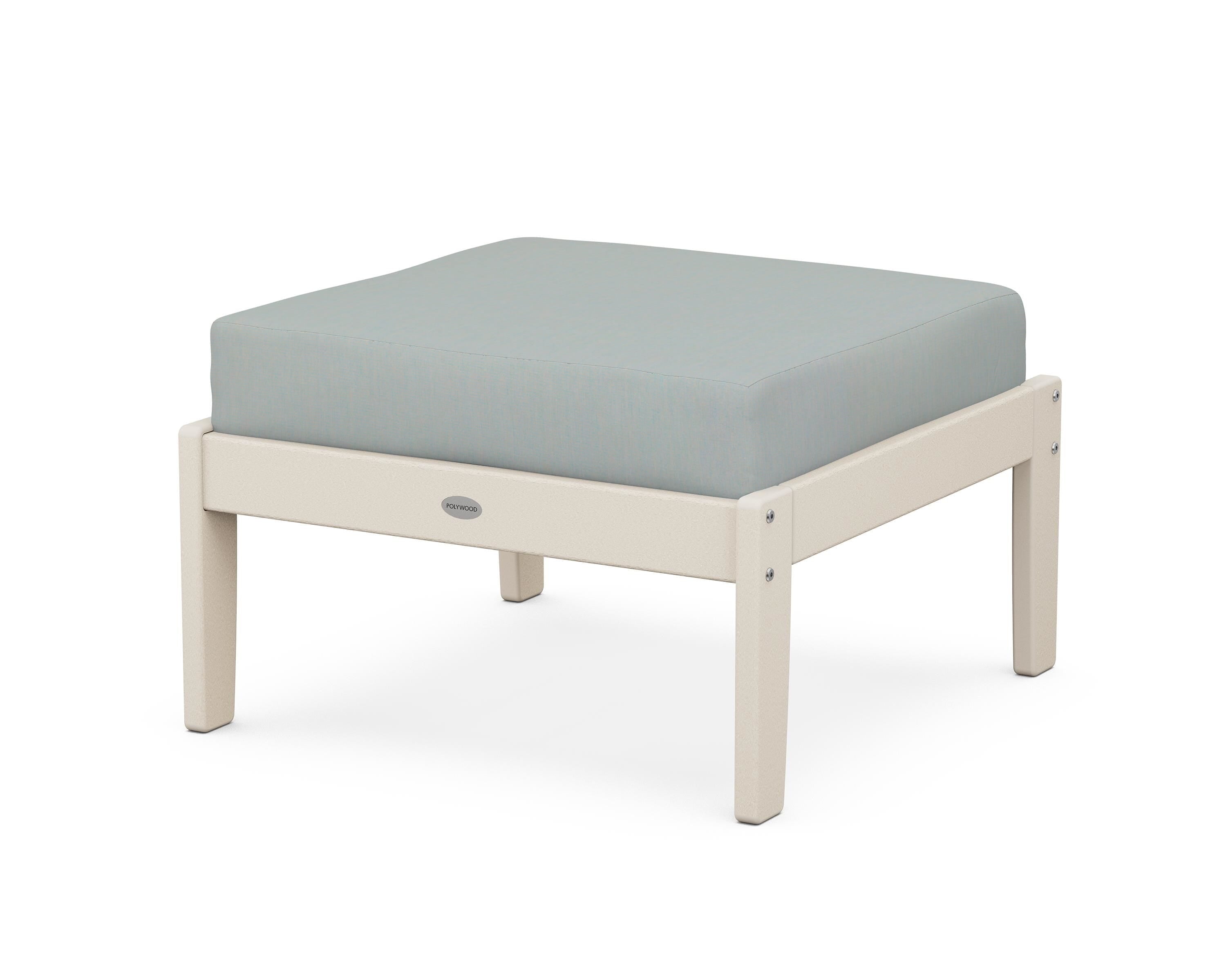 POLYWOOD® Braxton Deep Seating Ottoman in Sand / Spa