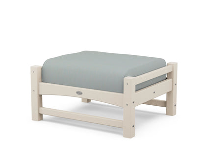 POLYWOOD® Club Ottoman in Sand / Spa