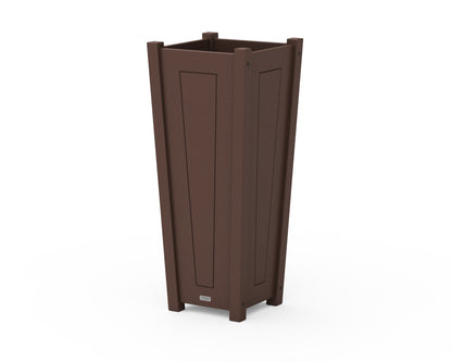 Country Living Country Living Tapered Square Tall Planter Box in Mahogany