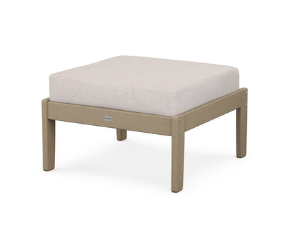 POLYWOOD® Braxton Deep Seating Ottoman in Vintage Sahara / Dune Burlap