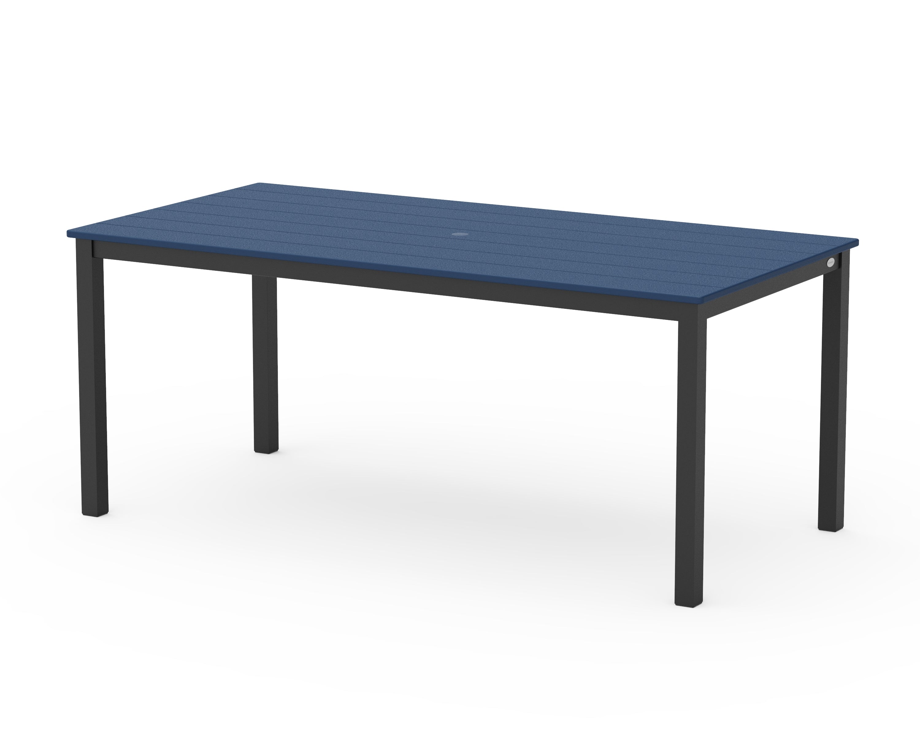 POLYWOOD® Main Street 36" x 72" Dining Table in Black / Navy