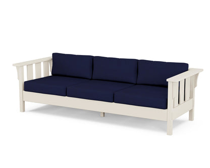 Martha Stewart by POLYWOOD® Acadia Deep Seating Sofa in Sand / Navy