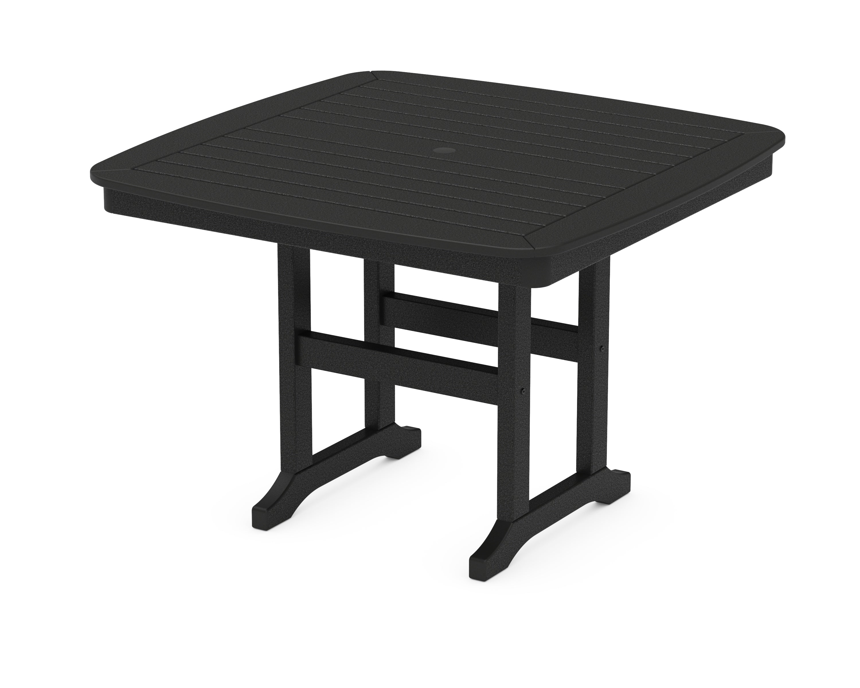 POLYWOOD® Nautical 44" Dining Table in Black