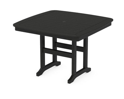 POLYWOOD® Nautical 44" Dining Table in Black
