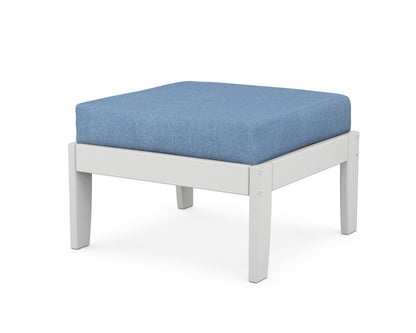 Unbranded Modular Ottoman - Classic in White / Sky Blue