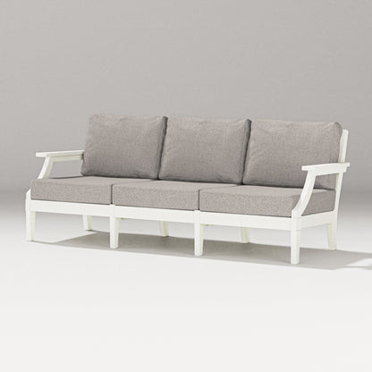 PW Designer Series Estate Sofa in Vintage White / Weathered Tweed