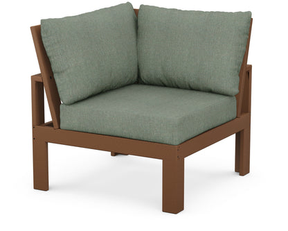 Unbranded Modular Corner Chair in Teak / Cast Sage