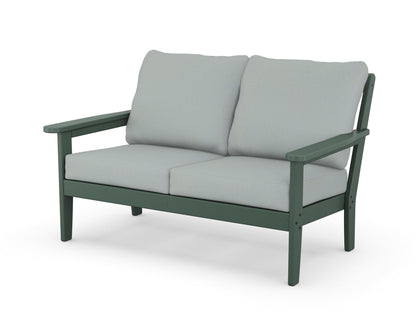 Country Living Cottage Deep Seating Loveseat in Green / Spa
