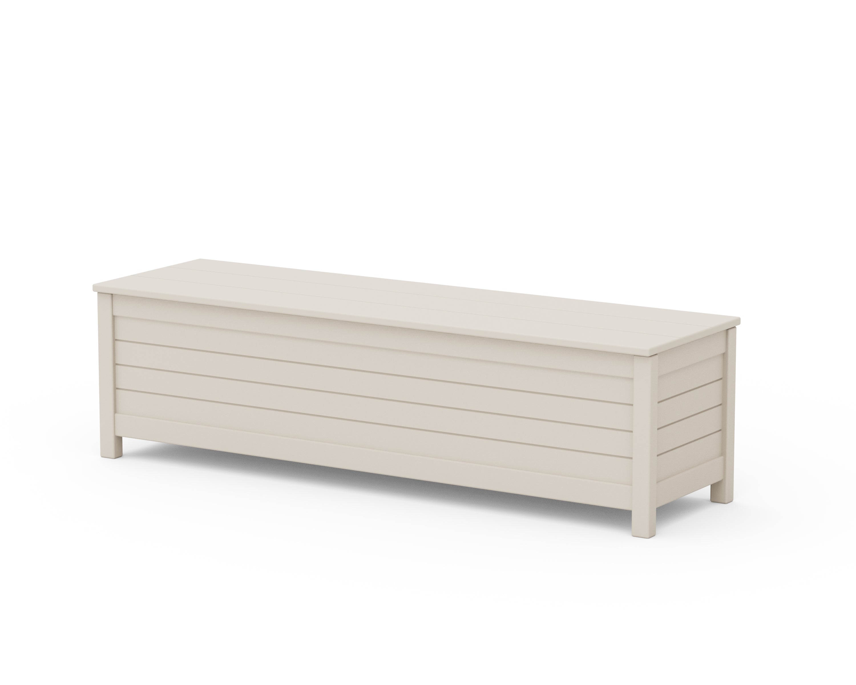 POLYWOOD® Nautical 60" Storage Bench in Sand