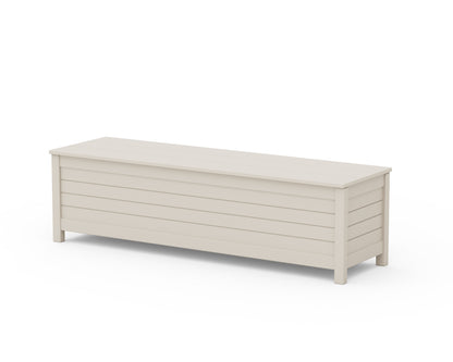 POLYWOOD® Nautical 60" Storage Bench in Sand