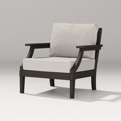 PW Designer Series Estate Lounge Chair in Vintage Coffee / Cast Ash