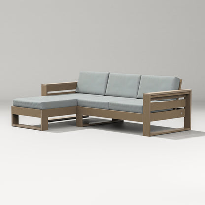 PW Designer Series Latitude Left Chaise Sectional in Vintage Sahara / Spa