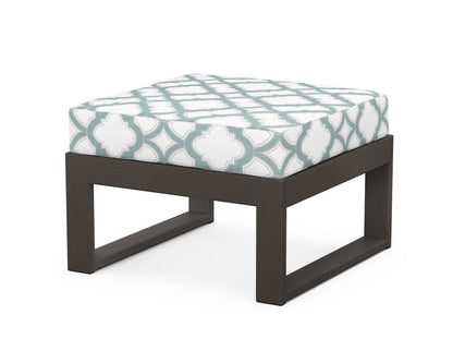 Unbranded Modular Ottoman - Modern in Vintage Coffee / Trellis Glacier Spa