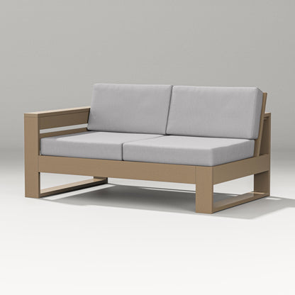 PW Designer Series Latitude Modular Left Arm Loveseat in Vintage Sahara / Granite