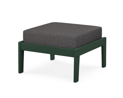 Unbranded Deep Seating Ottoman in Green / Ash Charcoal