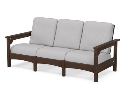 POLYWOOD® Club Sofa in Mahogany / Granite