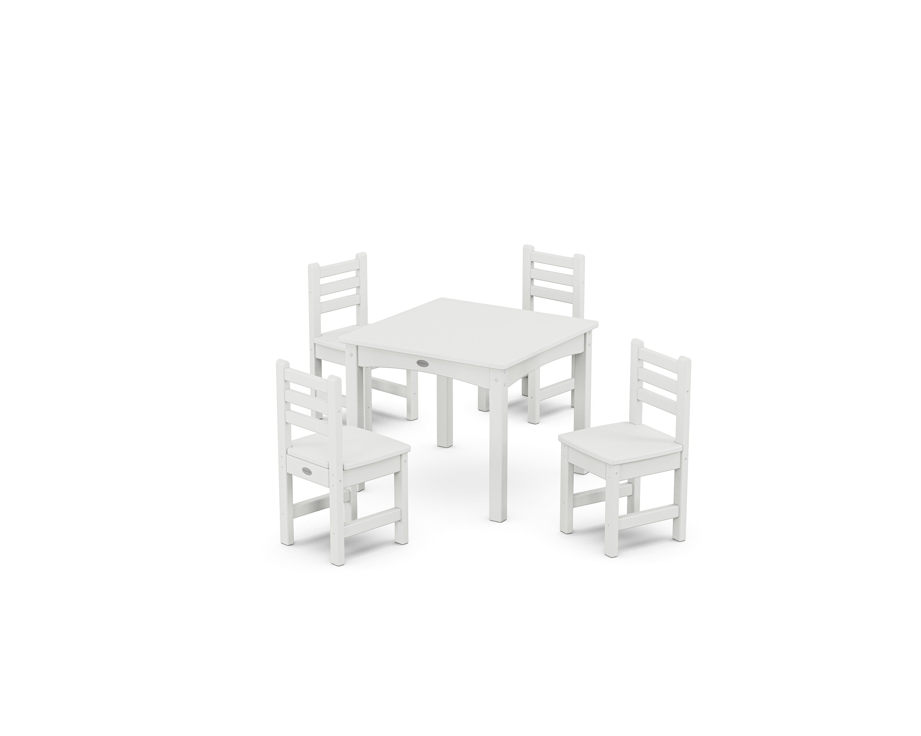 POLYWOOD® Lakeside Toddler 5-Piece Dining Set in White