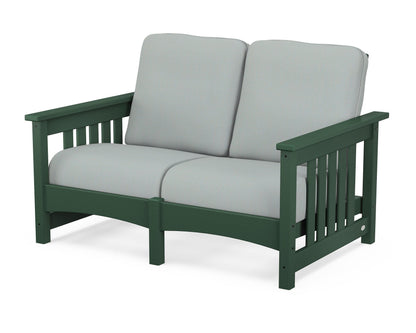 POLYWOOD® Club Mission Loveseat in Green / Spa