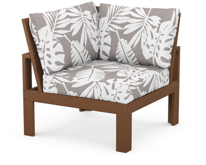 Unbranded Modular Corner Chair in Teak / Leaf Grey Mist