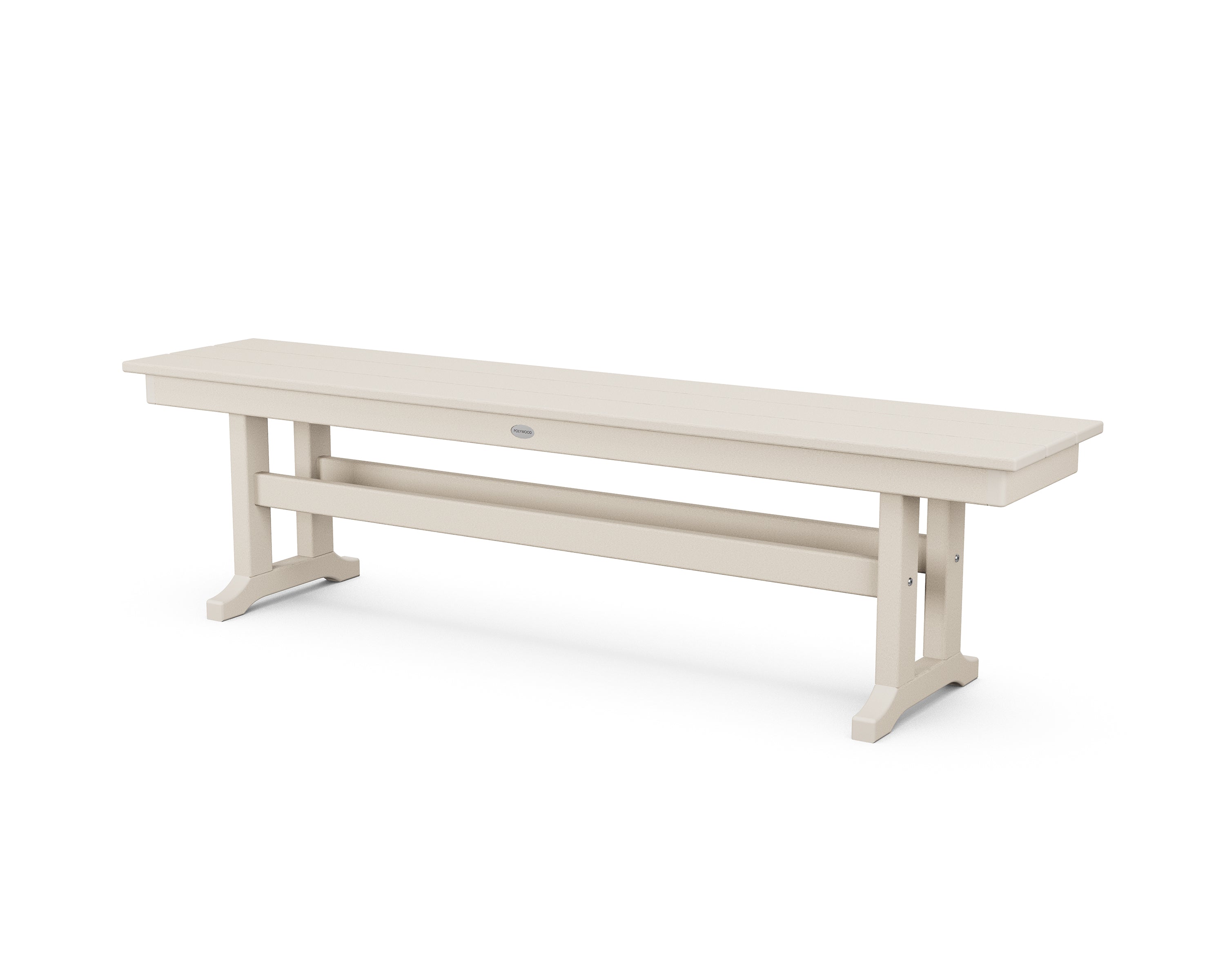 POLYWOOD® Farmhouse 65" Side Bench in Sand