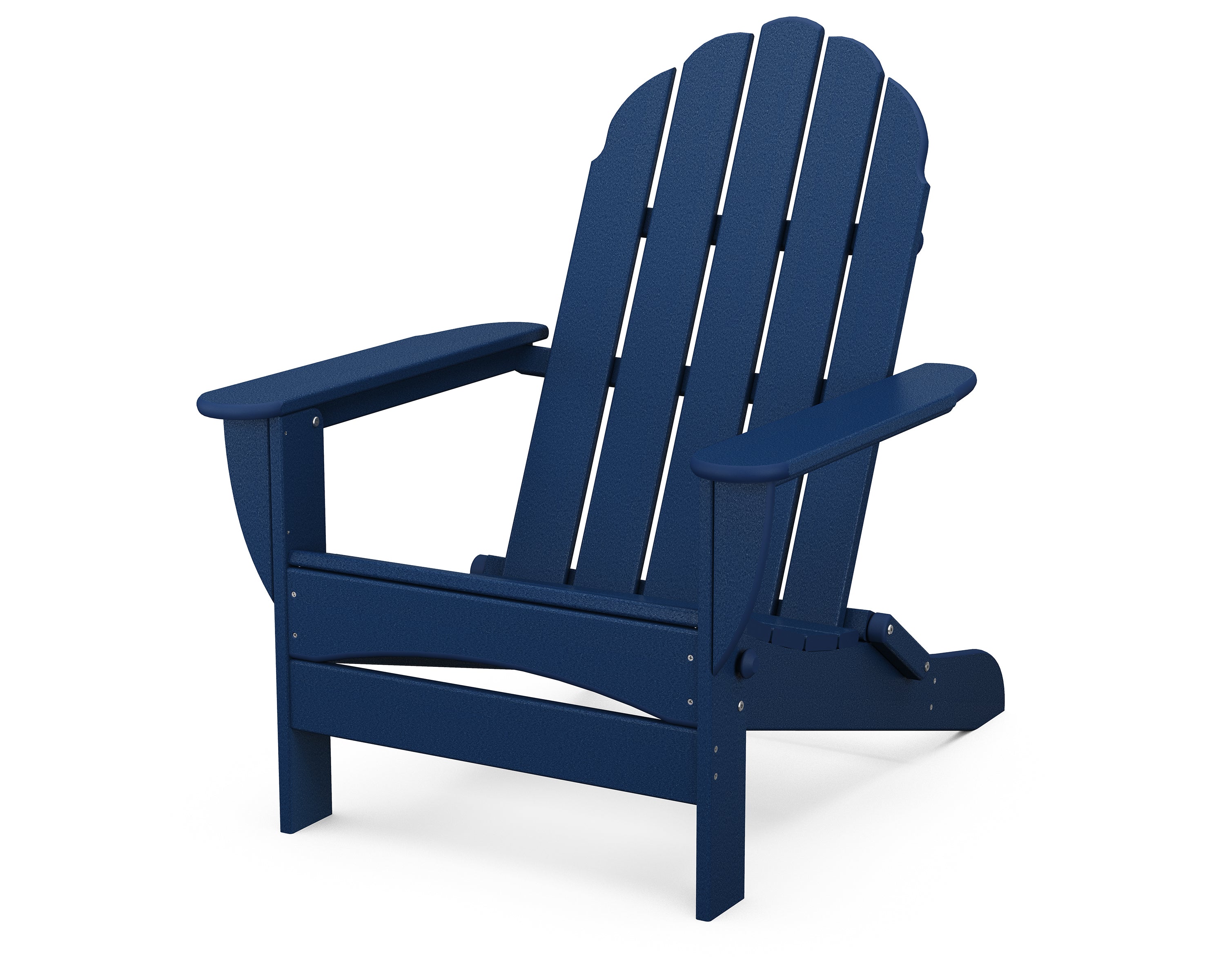 POLYWOOD® Classic Oversized Folding Adirondack Chair in Navy