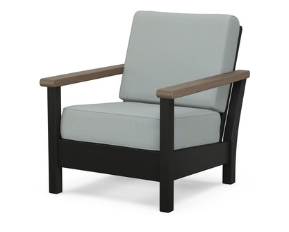 POLYWOOD® Harbour Deep Seating Chair in Black / Kona / Spa