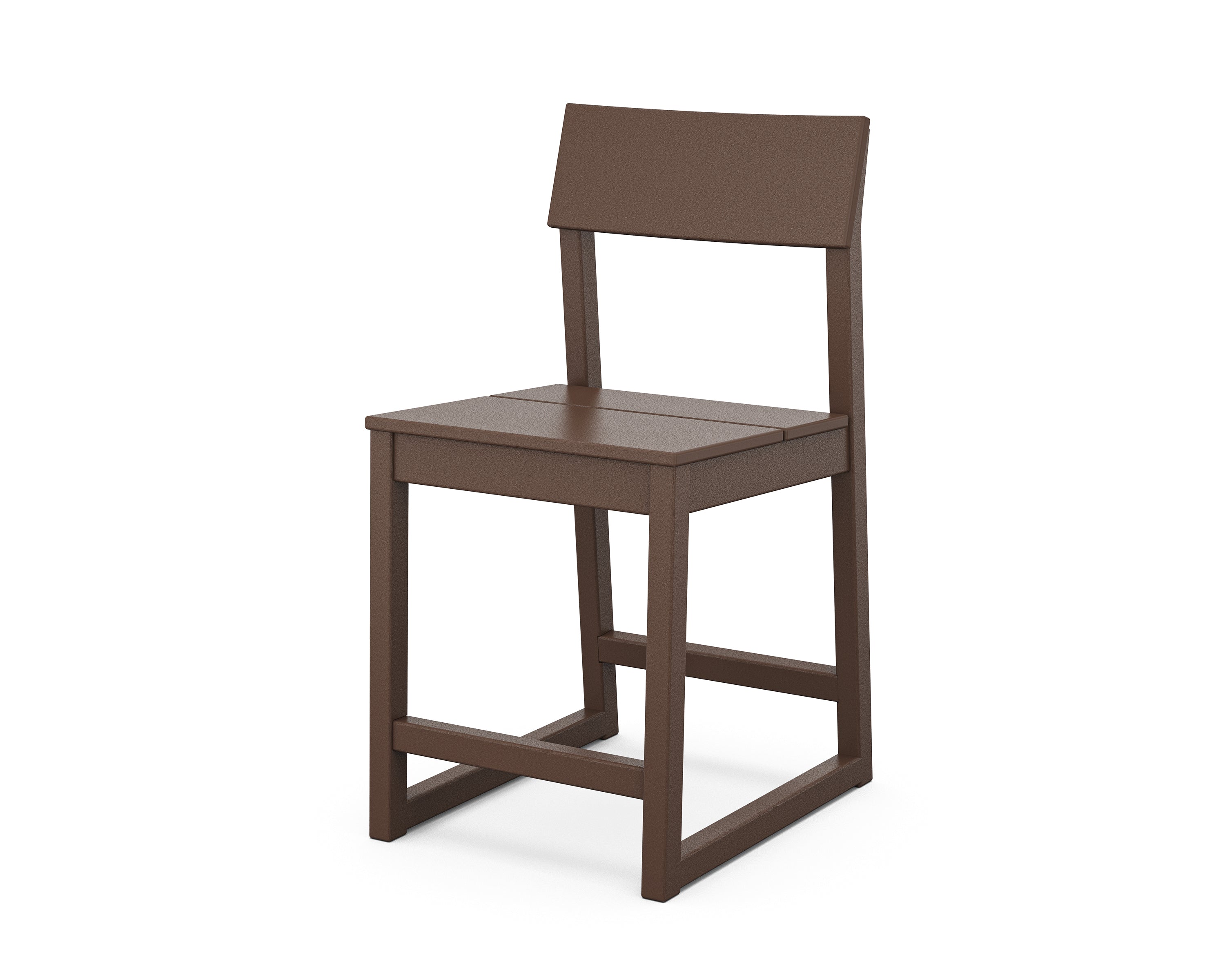 POLYWOOD® EDGE Counter Side Chair in Mahogany