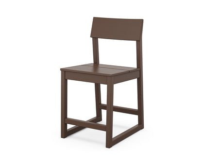 POLYWOOD® EDGE Counter Side Chair in Mahogany