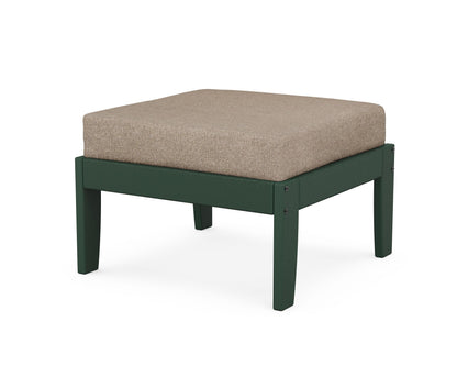 Unbranded Modular Ottoman - Classic in Green / Spiced Burlap