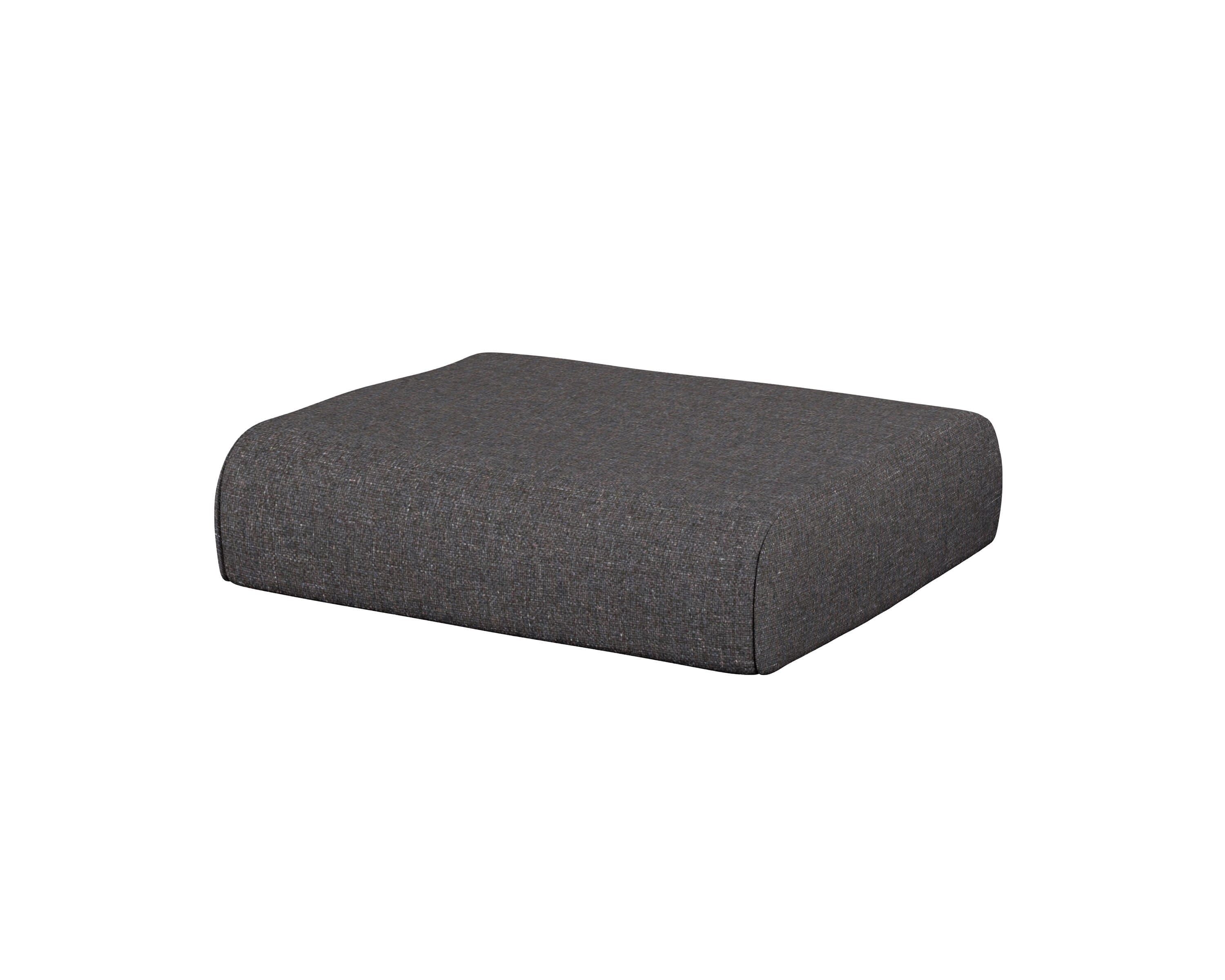POLYWOOD® Club Ottoman Cushion in Ash Charcoal