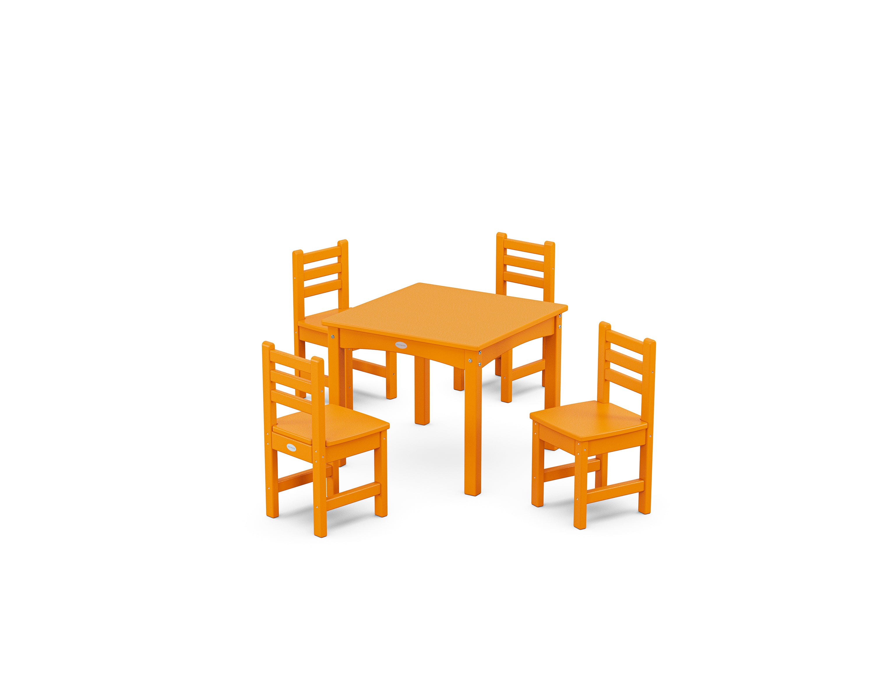 POLYWOOD® Lakeside Toddler 5-Piece Dining Set in Tangerine