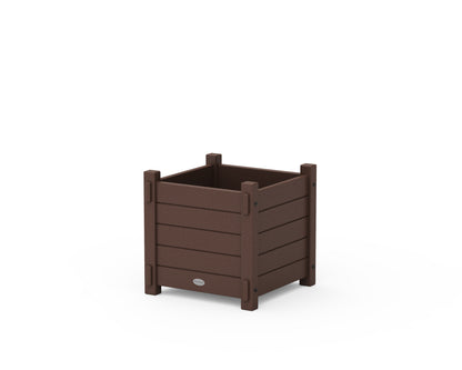 POLYWOOD® Nautical Square Planter Box in Mahogany