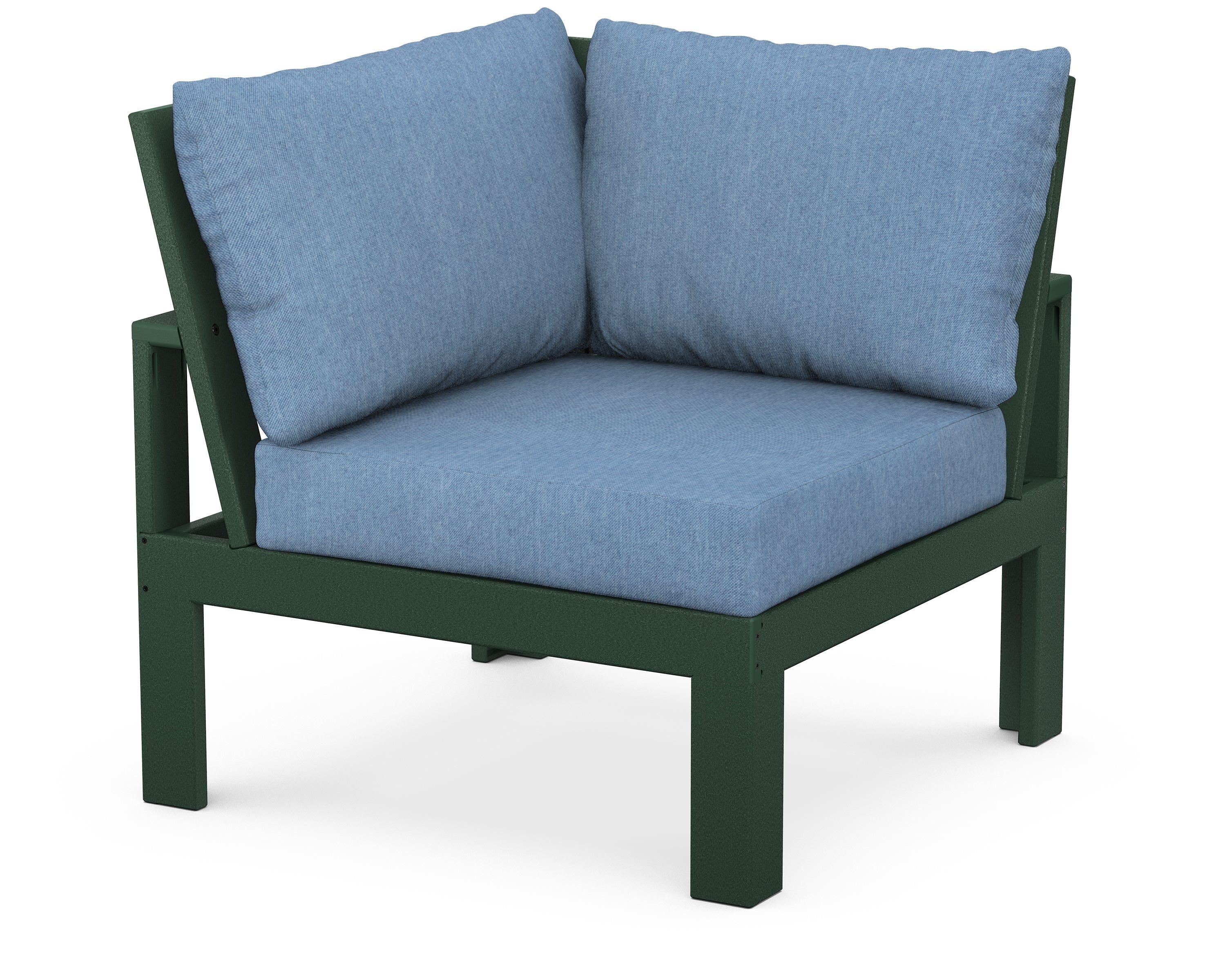 Unbranded Modular Corner Chair in Green / Sky Blue