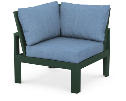 Unbranded Modular Corner Chair in Green / Sky Blue