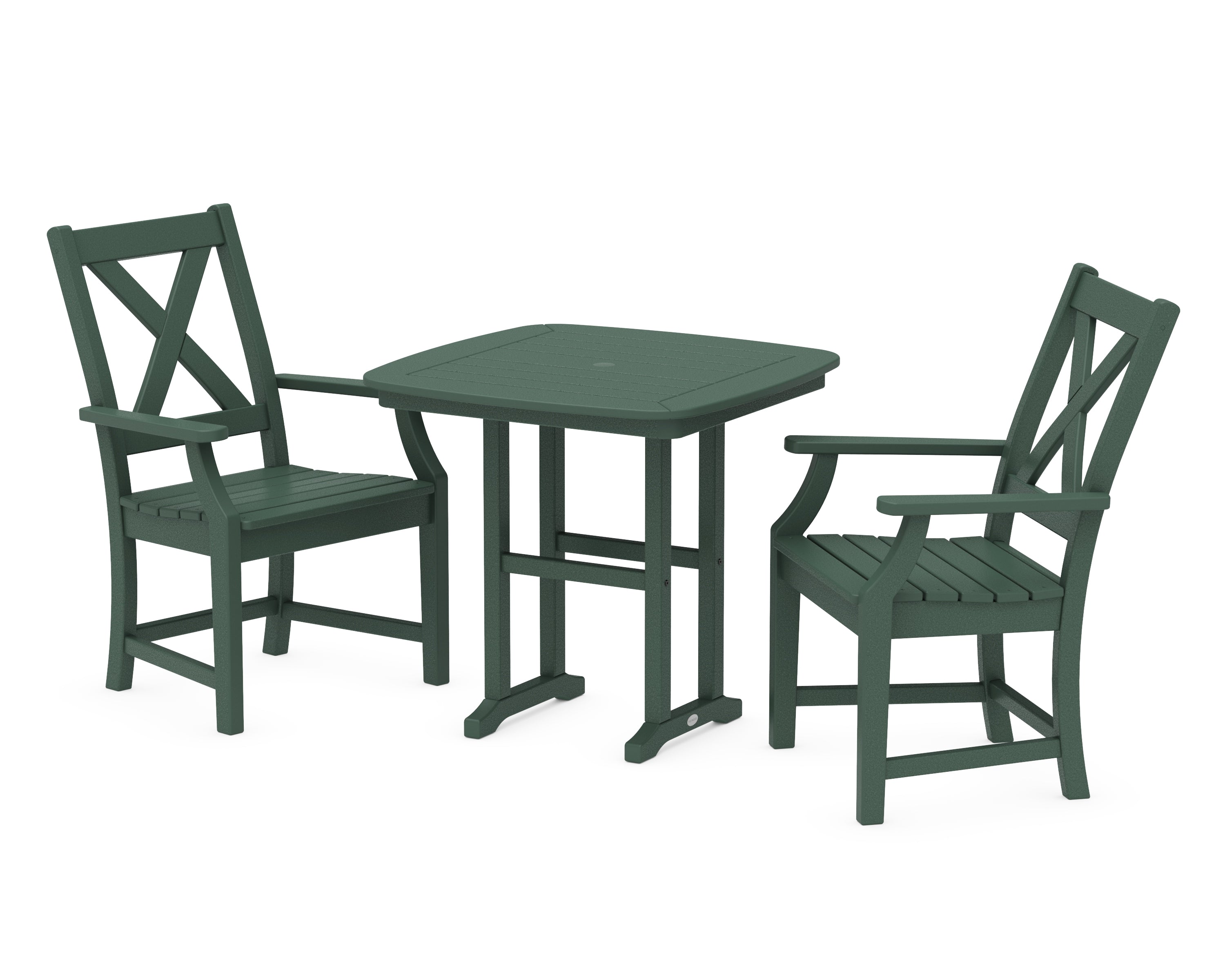 POLYWOOD® Braxton 3-Piece Dining Set in Green