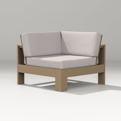 PW Designer Series Latitude Modular Corner Chair in Vintage Sahara / Dune Burlap