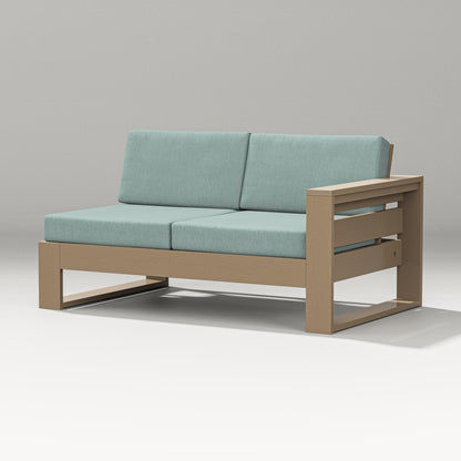 PW Designer Series Latitude Modular Right Arm Loveseat in Vintage Sahara / Glacier Spa